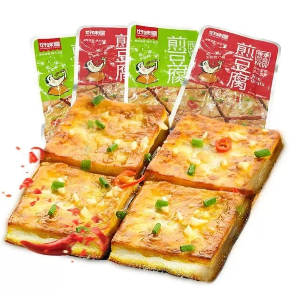 Sivia Tender stir fried tofu, spicy dried bean curd, healthy soy products, garlic