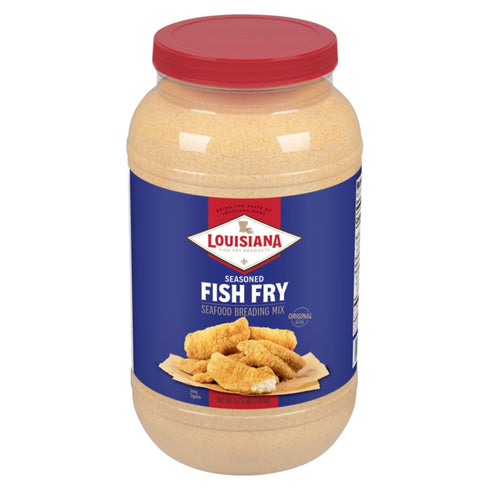 Louisiana Fish Fry Seasoned Fish Fry Seafood Breading Mix 1 Gallon (Pack