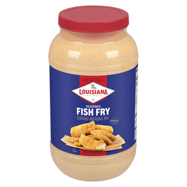 Louisiana Fish Fry Seasoned Fish Fry Seafood Breading Mix 1 Gallon (Pack