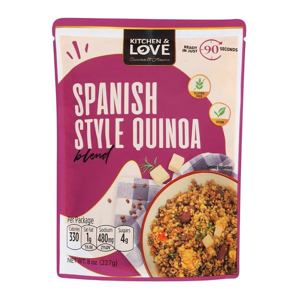 Kitchen & Love Spanish Style Quinoa Medley, Pre Cooked, Microwave Ready Pouch,
