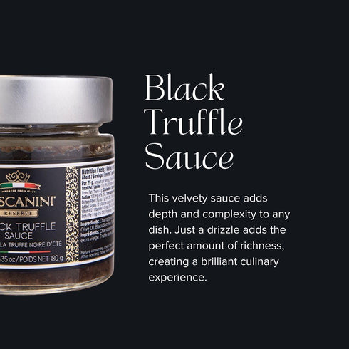 Tuscanini Reserve Black Summer Truffle Sauce, 6.35oz | Product of Italy