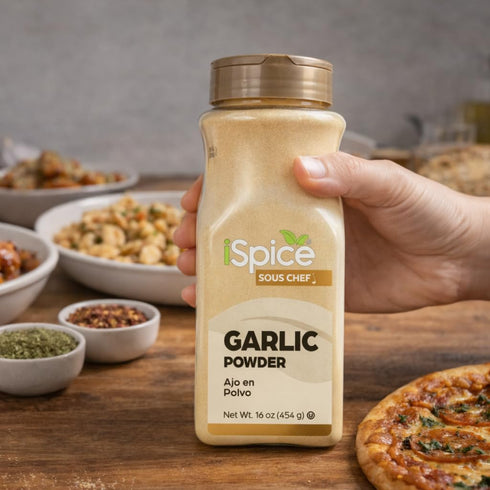 16 oz iSpice | Garlic Powder | | Bulk Size | Kosher | Rich Aroma (Garlic Powder)