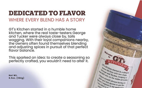 GT's Kitchen 6.5 oz GTs Kitchen All-Purpose Seasoning Blend Savory Meat & Vegetable Spice Great for Chicken, Beef