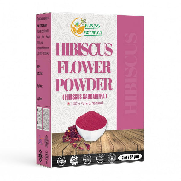 Herbs Botanica Hibiscus Powder 100% Pure & Natural Sabdariffa for Hair, Skin