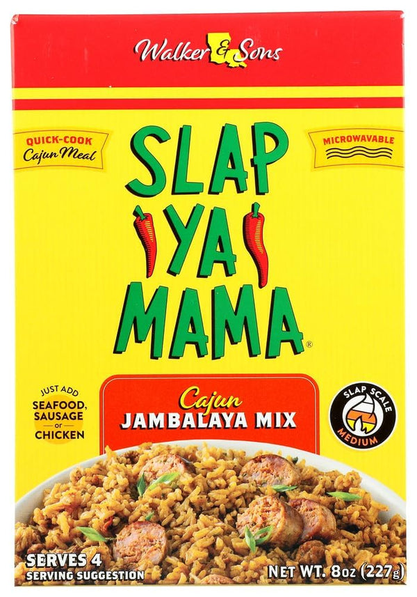Slap Ya Mama Cajun Jambalaya Mix - 8 oz Box, Pack of