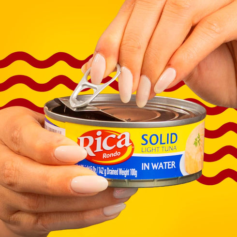 5 oz Rica Rondo Solid Tuna in Water, Wild Caught, Easy Open Can