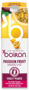 Les Vergers Boiron Passion Fruit Puree Drink Mix, All Natural, No Added Sugar, Non-GMO, No