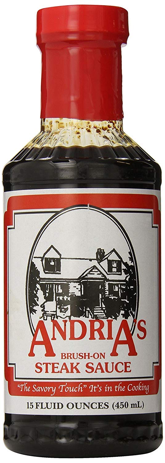 Andrias Andria's Brush On Steak Sauce, 15 Ounce Bottle (Pack of 3)