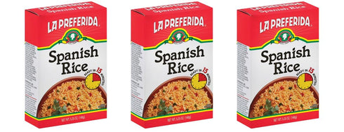 La Preferida Boxed Spanish Rice (Fluffy Mexican-Style Rice with Bell Peppers) Ready