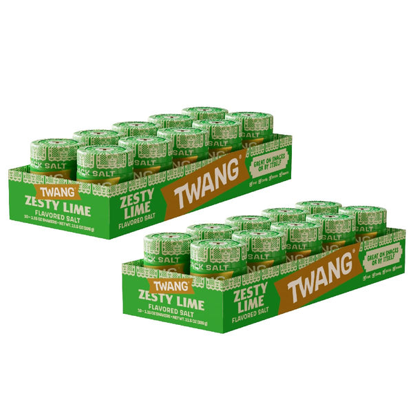 Twang Flavored Snack Salt Seasoning, Lime, Toppings for Popcorn, Fresh Fruits, Veggies