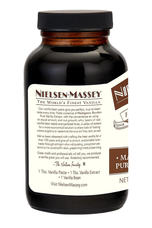 10 oz Nielsen-Massey Pure Vanilla Bean Paste, | All-Natural, Certified Kosher Premium Baking & Cooking Vanilla