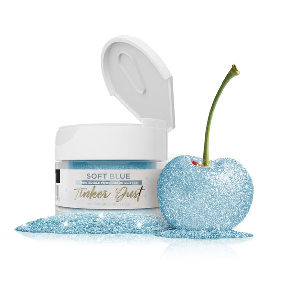 Bakell Soft Blue Tinker Dust (5g, 1x Jar) Edible Glitter for Food and Desserts