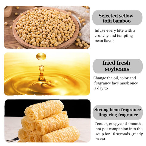 Nakazawa 120g Deep fried bean roll,Nutritious and delicious tofu skin,Golden vegetarian crispy bean roll,The best match