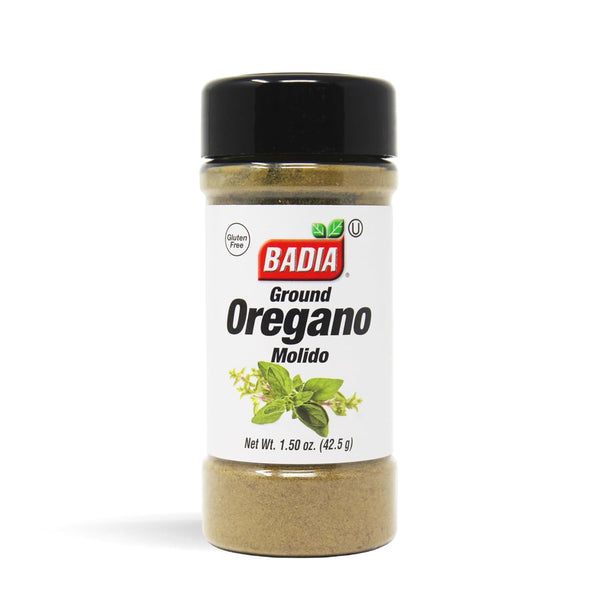 Badia Ground Oregano, 1.5 oz Aromatic Herb for Mediterranean & Latin Dishes