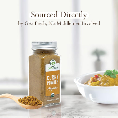 1.76 oz (50g) Geo-Fresh Organic Curry Powder Organic Curry Powder Curry Seasoning Indian Curry Powder USDA Certified