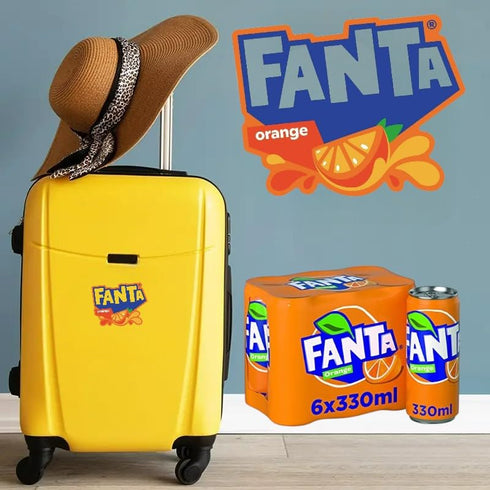 6pack 330ml/each Original European FANTA Orange Flavor Soda Soft Drink- With FANTA Sticker