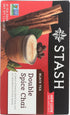 18 Count (Pack 2) Stash Tea Double Spice Chai Black Tea, Tea Bags in Foil
