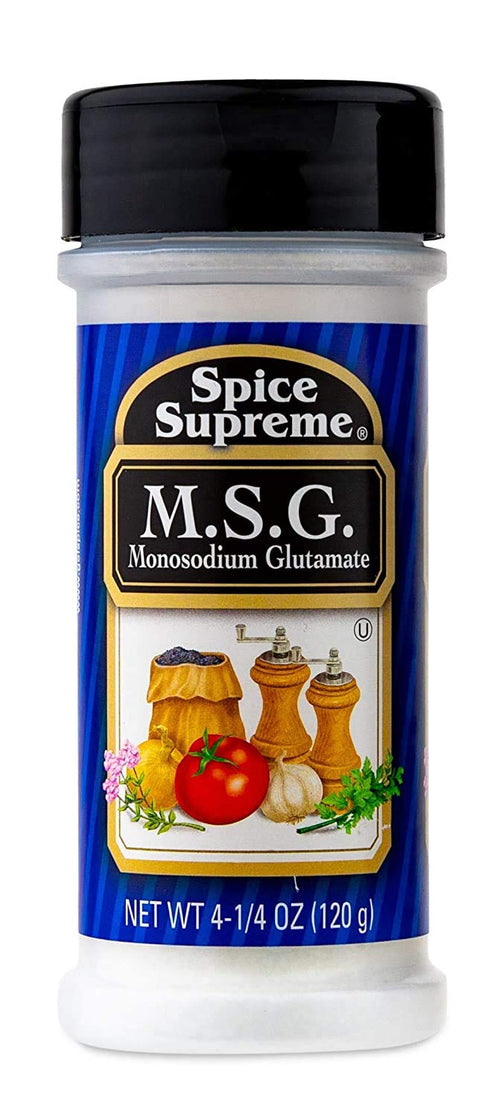 Spice Supreme M.S.G. Monosodium Glutamate, 4.25-oz Plastic Shaker