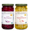 Jeff's Garden Pickled Onion Pack, Pickled Red Onion & Spicy Pickled Onion