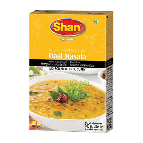 Shan - Daal Masala Mix, 100g, Seasoning Packets for Mild Lentil Curry