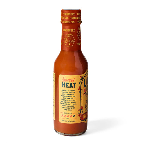 6oz, Local Hive Habanero Honey Hot Sauce Sweet & Spicy, Natural Raw Honey with Habanero Pepper for Dipping, Drizzling