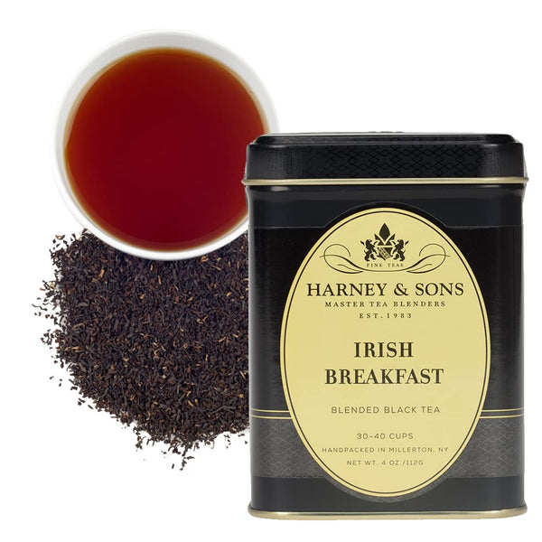 Harney and Sons Irish Breakfast Tea | 4oz Tin 100% Assam Black
