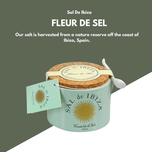 Sal de Ibiza 4.4-Ounce Fleur de Sel, Ceramic Jar