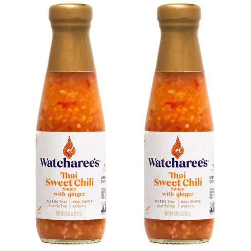 Watcharee's Thai Sweet Chili Ginger Sauce, Gluten Free, Vegan, Authentic Stir Fry,