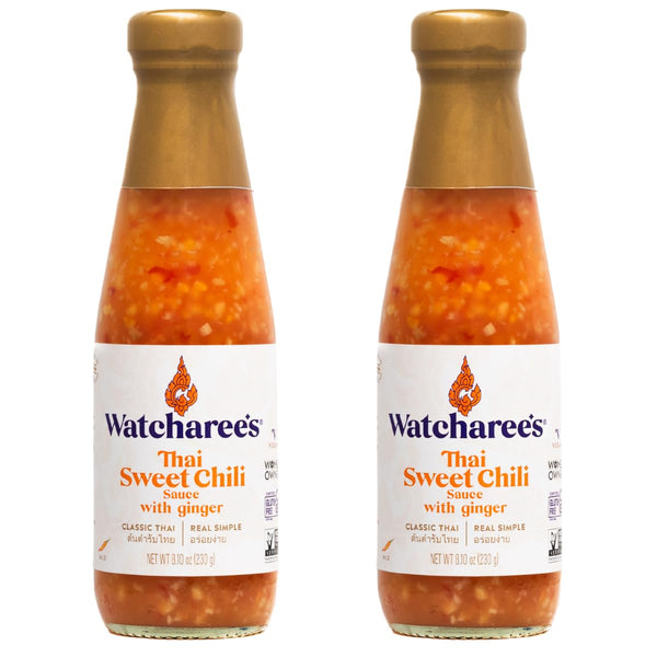 Watcharee's Thai Sweet Chili Ginger Sauce, Gluten Free, Vegan, Authentic Stir Fry,