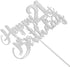 Silver Glitter 21st Birthday Cake Topper, 21st Party Decoration