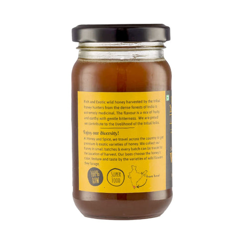 (250g) 100% Honey and Spice - South Indian WIld Honey | From the forests of South India | Raw and Pure | Single Origin