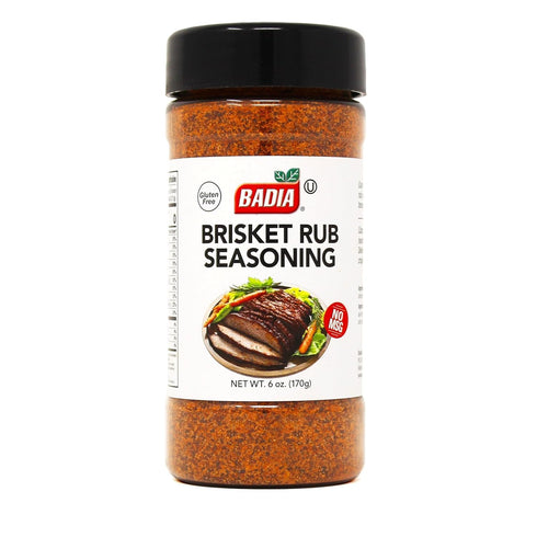 Badia Brisket Rub Seasoning, 6 oz Savory Blend for Tender, Flavorful Brisket,