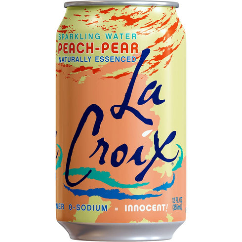 12 Oz (pack 12) La Croix Sparkling Water, Peach-Pear, Fl