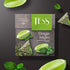 Tess Ginger Mojito Green Tea Composition - Lemon Peel and Mint Leaf Tea in 20 Pyramid Sachets