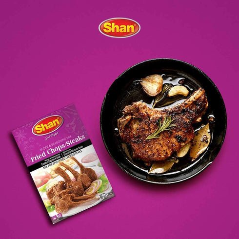 (50g) Packets (Pack 4) Shan - Fried Chops/Steak Seasoning Mix - Spice for Spicy Fried Meat