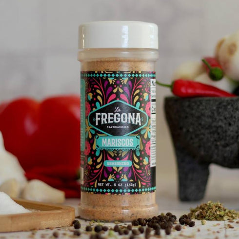 LA FREGONA Pack 1 (4-Pack, Seasoning de Carne Asada | Sea Food | Orange Pepper | Chicken Fajitas)
