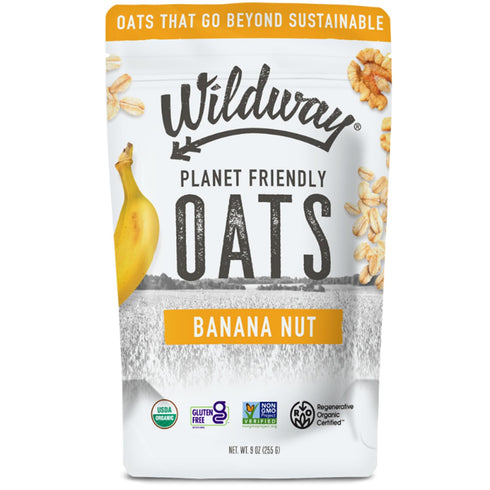 Wildway, Oats Banana Nut Organic, 9 Ounce