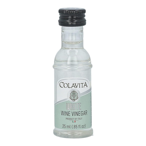 Colavita Mini Sizes - White Wine Vinegar, Pack of 80 (25ml each,