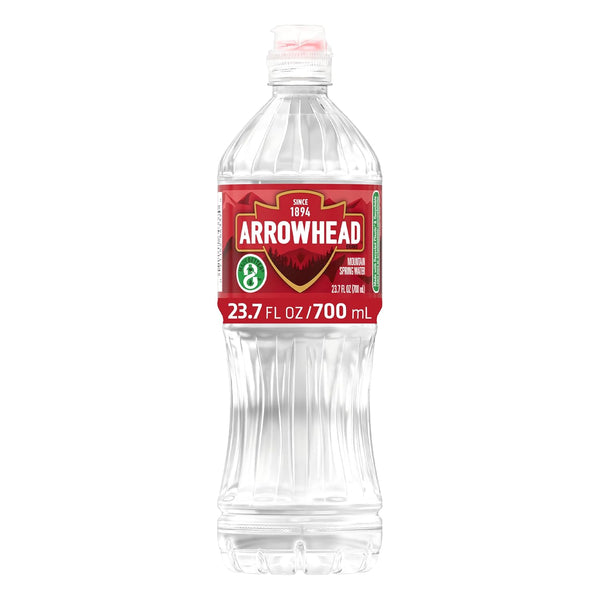 Arrowhead Mountain Spring Water Bottles - Still Bottled Water with Naturally Occurring