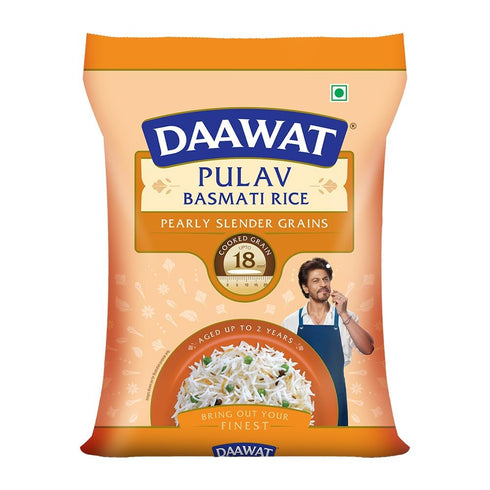Daawat Pulav Basmati Rice | Naturally Aged Long & Slender Grains |