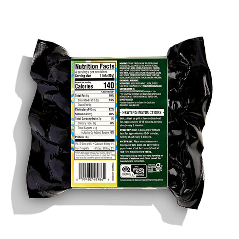 12 OZ WHOLE FOODS MARKET Organic Spinach Feta Chicken Sausage