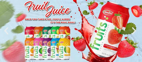 NASAMI 100% 11.1 oz (330ml) Pack 24 Pineapple Juice Not From Concentrate, No Sugar Added, Natural Tropical Fruit Drink