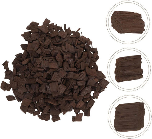 1Pack Heavy Toasted French Oak Chips for Home Brewing Enhance Red Wine Aroma Taste for DIY Wine Making Versatile Aging