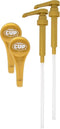 By The Cup Gold Coffee Syrup Pump for 750 ml Bottles, Pack of 2, Fits Upouria, Torani, DaVinci, and Monin (1L Plastic