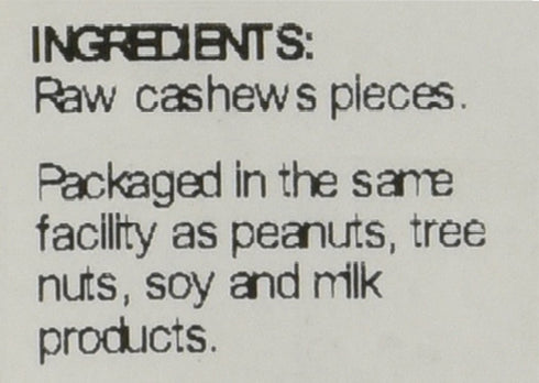 Bulk,1 (LB) Sincerely Nuts - Raw Cashews Pieces Unsalted | Healthy Snack, Source of Protein | Keto and Paleo Friendly