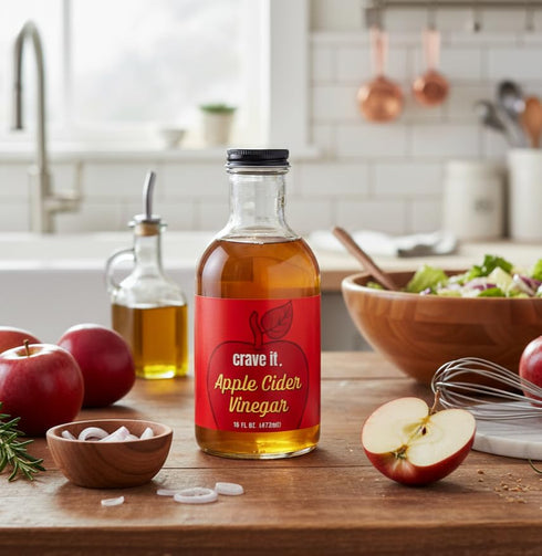16oz 2pk Crave It. Apple Cider Vinegar with Mother - Gut Health & Digestion - Made with Utah Honey
