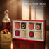 (16 Laumire Gourmet Fruits Lunar New Year Collection - Square Pcs) Gong Xi Fa Cai Chinese New Year Good Luck Candy