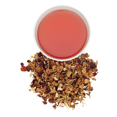 4 oz Harney & Sons Blood Orange Fruit Tea| Loose Leaf Herbal Tea w Apple Pieces and Raspberry