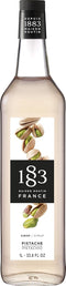 1883 Pistachio Syrup for Drinks, Made in France, 1 Liter Glass Bottle
