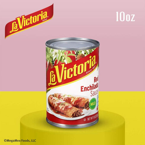 10 (Pack 12) La Victoria Traditional Red Enchilada Sauce Mild, Ounce